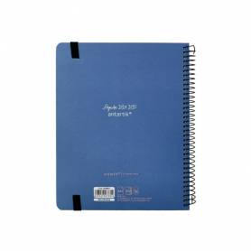 Agenda escolar antartik año 24 - 25 curso colección minimal blue día página a5