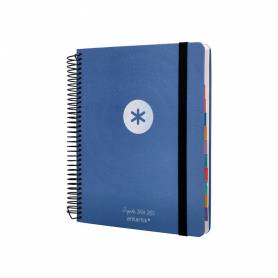 Agenda escolar antartik año 24 - 25 curso colección minimal blue día página a5