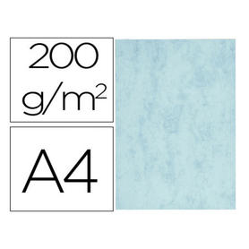 Cartulina marmoleada din a4 200 gr color azul paquete de 100 hojas