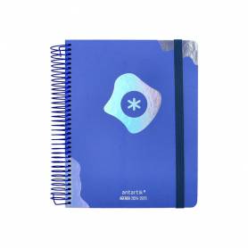 Agenda escolar antartik año 24 - 25 curso coleccion maximal blue día página a5