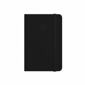 Cuaderno con gomilla antartik notes tapa dura a5 hojas lisas negro 100 hojas 80 gr fsc