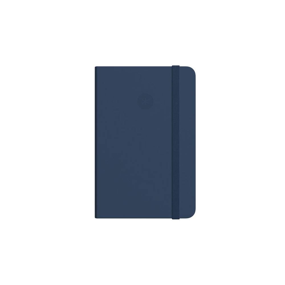 Cuaderno con gomilla antartik notes tapa dura a4 hojas cuadricula azul marino 100 hojas 80 gr fsc