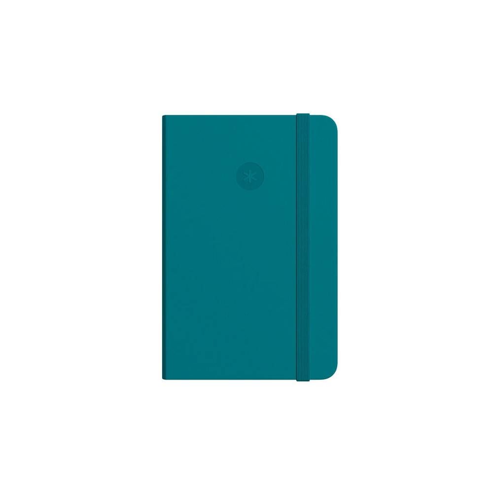 Cuaderno con gomilla antartik notes tapa dura a4 hojas lisas verde aguamarina 100 hojas 80 gr fsc