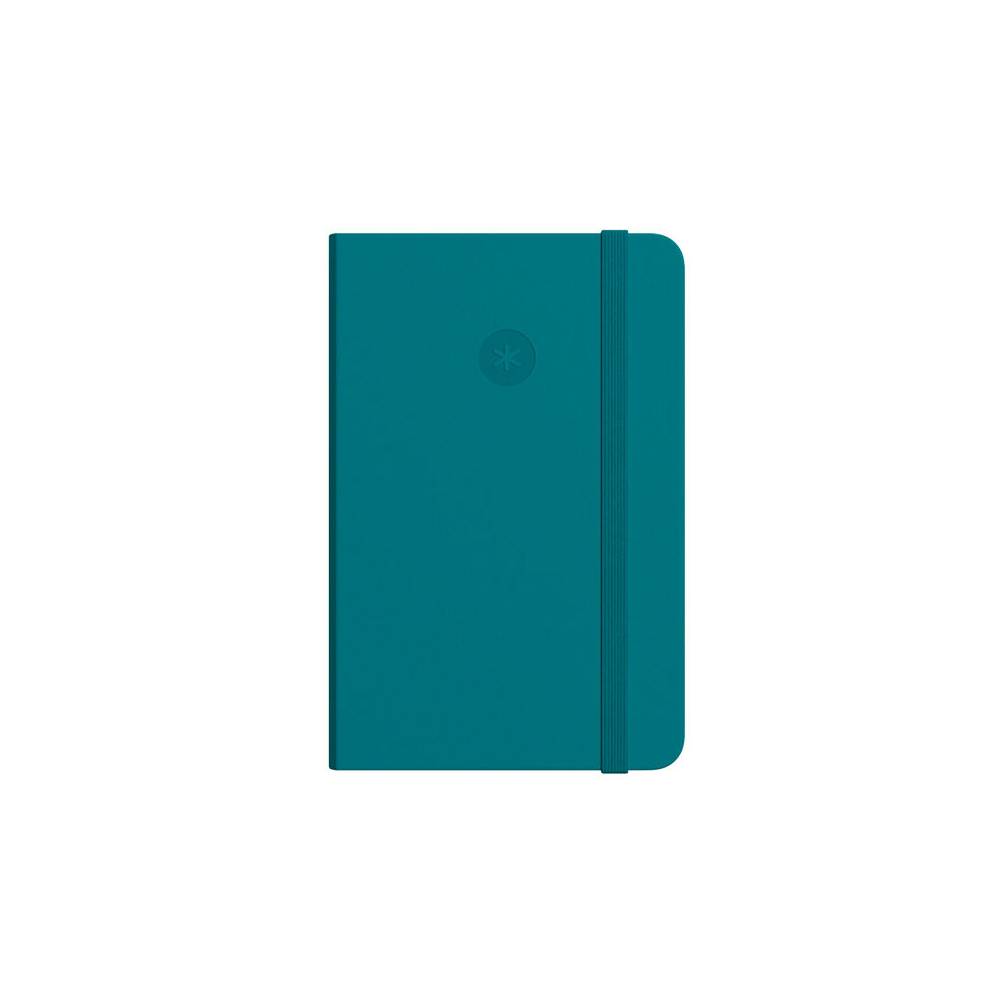 Cuaderno con gomilla antartik notes tapa dura a4 hojas cuadricula verde aguamarina 100 hojas 80 gr