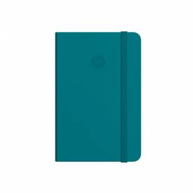 Cuaderno con gomilla antartik notes tapa dura a5 hojas puntos verde aguamarina 100 hojas 80 gr fsc