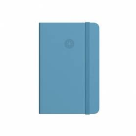 Cuaderno con gomilla antartik notes tapa dura a4 hojas puntos azul claro 100 hojas 80 gr fsc