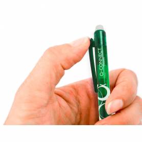 Boligrafo q-connect retractil borrable 0,7 mm color verde