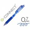 Boligrafo q-connect retractil borrable 0,7 mm color azul - KF18625