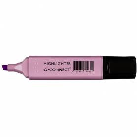 Rotulador q-connect fluorescente pastel violeta punta biselada