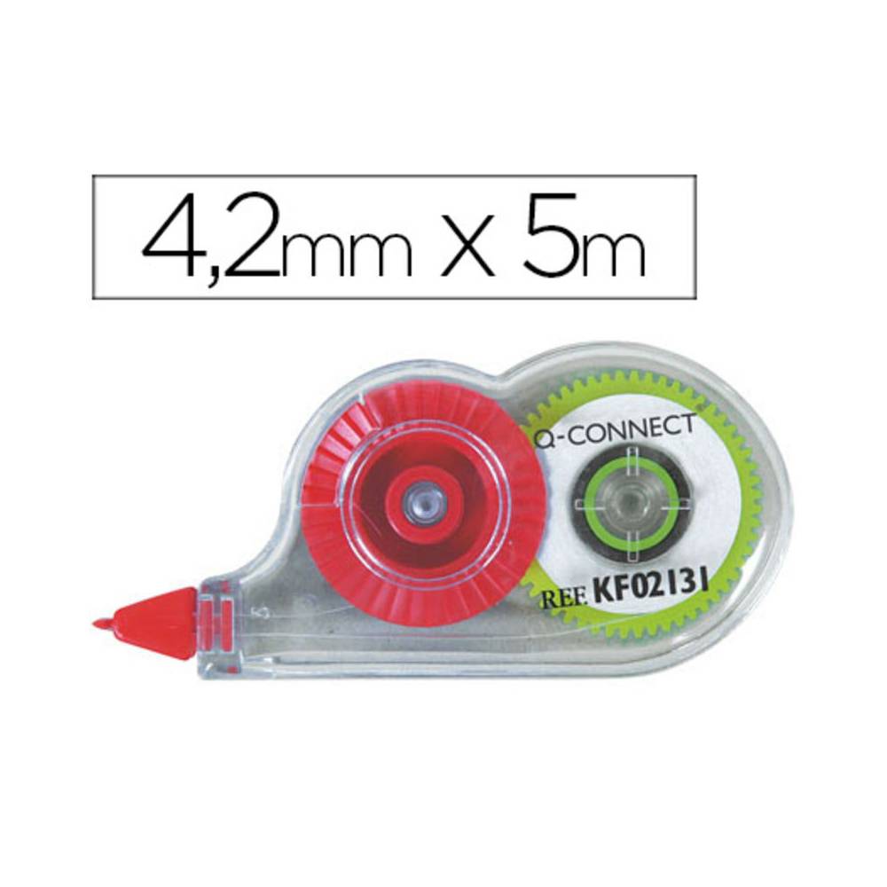 Corrector q-connect cinta mini blanco 4,2 mm x 5 mt en blister