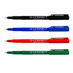 Rotulador q-connect punta de fibra fine liner negro 0.4 mm