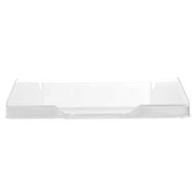 Bandeja sobremesa plastico q-connect transparente 240x70x340 mm