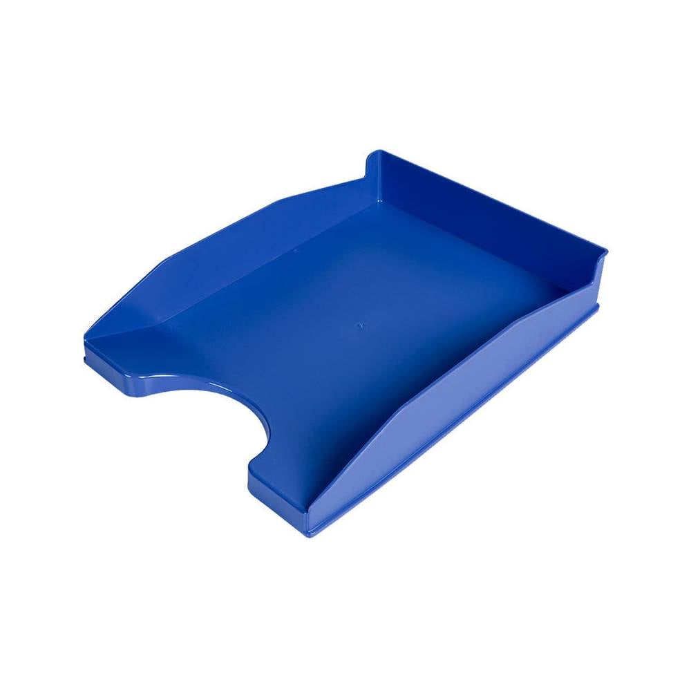 Bandeja sobremesa plastico q-connect azul opaco 240x70x340 mm