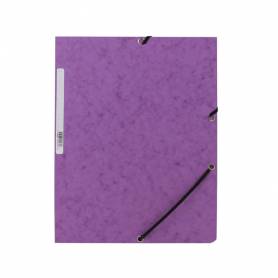 Carpeta q-connect gomas kf02171 carton simil-prespan solapas 320x243 mm violeta