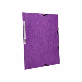 Carpeta q-connect gomas kf02171 carton simil-prespan solapas 320x243 mm violeta