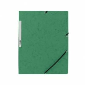 Carpeta q-connect gomas kf02168 carton simil-prespan solapas 320x243 mm verde