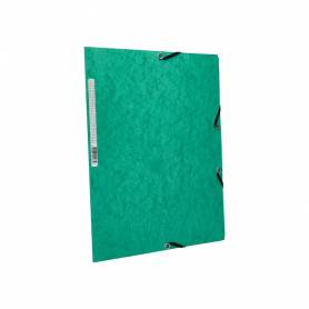 Carpeta q-connect gomas kf02168 carton simil-prespan solapas 320x243 mm verde