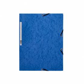 Carpeta q-connect gomas kf02167 carton simil-prespan solapas 320x243 mm azul