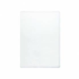 Funda portadocumento q-connect folio 140 micras pvc transparente 230x330mm