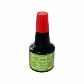 Tinta tampon q-connect rojo bote 28 ml