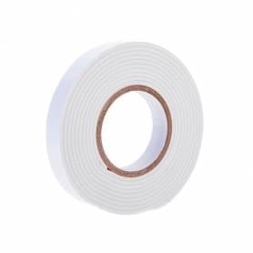 Cinta adhesiva q-connect doble cara 10 mt x 12 mm en portarrollos