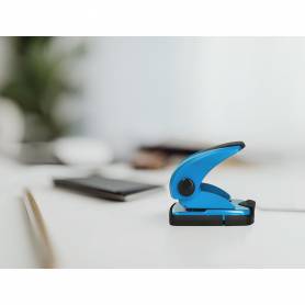 Taladrador q-connect kf02155 azul abertura 2 mm capacidad 20 hojas