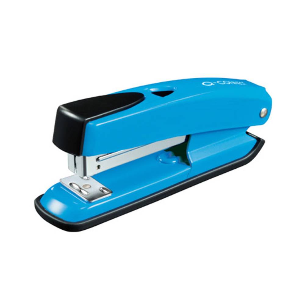 Grapadora q-connect kf02151 plastico abs azul capacidad 20 hojas