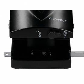 Taladrador q-connect kf01237 negro abertura 6,5 mm capacidad 65 hojas