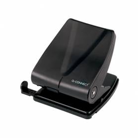 Taladrador q-connect kf01235 negro abertura 2,7 mm capacidad 27 hojas