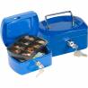 Caja caudales q-connect 6/ 152x115x80 mm azul con portamonedas - KF02608