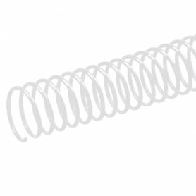 Espiral metalico q-connect blanco 64 5:1 10 mm 1mm caja de 200 unidades