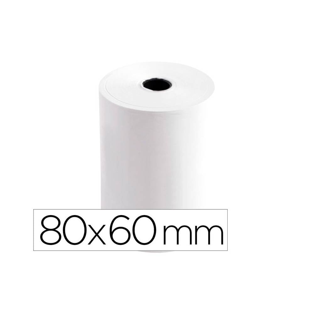 Rollo sumadora termico q-connect 80 mm ancho x 60 mm diametro sin bisfenol a