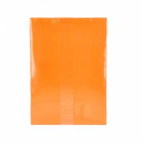 Papel color q-connect din a4 80gr naranja intenso paquete de 500 hojas