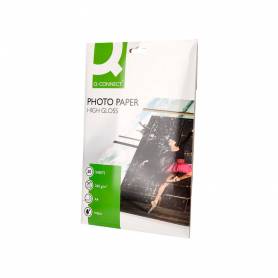 Papel q-connect foto glossy kf02163 din a4 alta calidad digital photo para ink-jet bolsa de 20 hojas de 260 gr