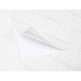 Etiqueta adhesiva q-connect kf10648 tamaño 70x42 mm fotocopiadora laser ink-jet caja con 100 hojas din a4