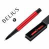 Roller belius turbo aluminio color rojo y negro tinta azul caja de diseño - BB253