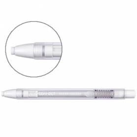 Portagomas q-connect con clip punta goma blanca redonda color blanco 5x90 mm