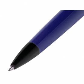 Boligrafo belius turbo aluminio color azul y negro tinta azul caja de diseño