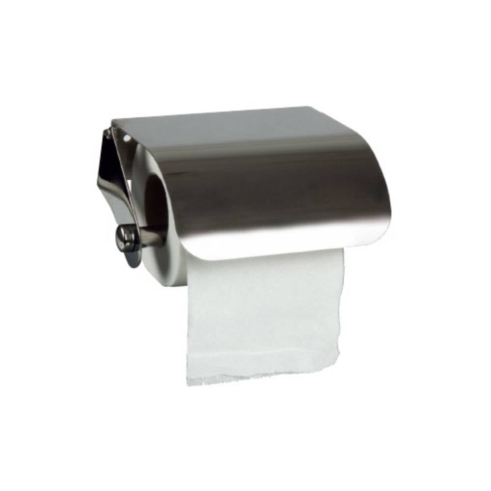 Dispensador q-connect de papel higienico acero inoxidable 122x98x45 mm