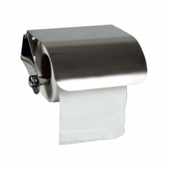 Dispensador q-connect de papel higienico acero inoxidable 122x98x45 mm