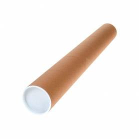 Tubo de carton q-connect portadocumentos tapa plastico 40x430 mm