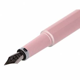 Pluma y funda de similpiel belius space b color minimalista rosa tinta azul caja de diseño