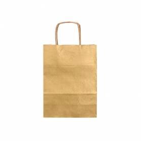 Bolsa kraft q-connect oro asa retorcida 240x100x310 mm