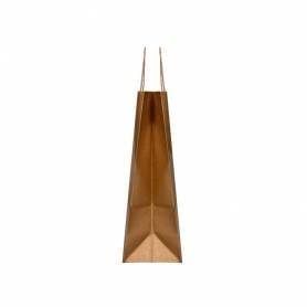 Bolsa kraft q-connect natural asa retorcida 240x100x310 mm