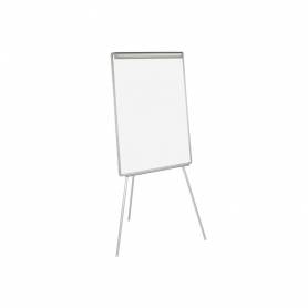 Pizarra blanca q-connect con tripode 90x70x195cm para convenciones superficie lacadamagnetica escritura directa