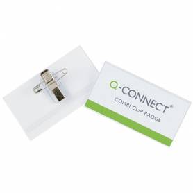 Identificador q-connect con pinza e imperdible kf01568 40x75 mm