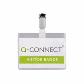 Identificador con pinza q-connect kf01562 60x90 mm cerrada