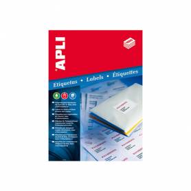 Etiqueta adhesiva apli 1280 tamaño 105x148 mm para fotocopiadora laser ink-jet caja con 100 hojas din a4