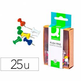 Señalizador de planos q-connect caja de 25 unidades colores surtidos