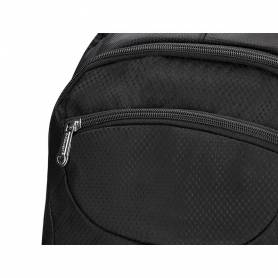 Mochila para portatil q-connect 18/ negra 1 asa 1 bolsillo exterior medidas 330x470x180 mm